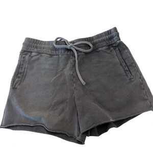 Lacausa Women’s Dark Grey Cotton Blend Casual Slater Sweatshorts Size XS NWT